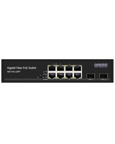 SW-80802(150W). Промышленный PoE коммутатор Gigabit Ethernet на 10 портов. OSNOVO в Костроме