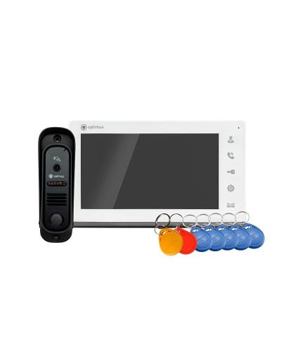 Leader 2.0 IK-7.0 (w+b). Комплект видеодомофона. Optimus в Костроме