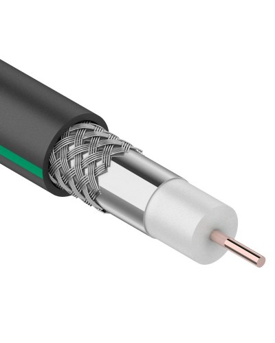 SAT 703 B, Cu/Al/Al, 75%, 75 Ом, 100 м, черный OUTDOOR. PROconnect. (01-2436-1). Кабель коаксиальный радиочастотный. PROCONNECT в Костроме