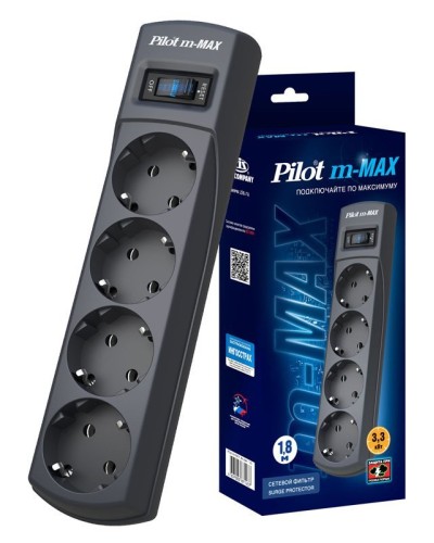 Pilot m-MAX 1.8м. Сетевой фильтр. Pilot в Костроме