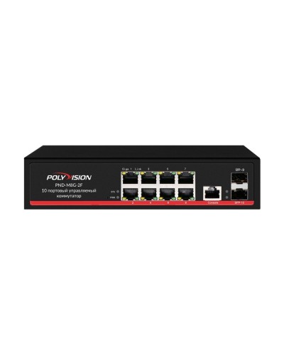 PND-M8GP-2F(150). Коммутатор управляемый оптический 10 портовый. Polyvision в Костроме