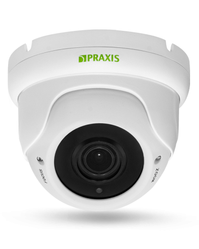PP-7141IP 2.8-12 AUDIO. Видеокамера IP купольная. Praxis в Костроме