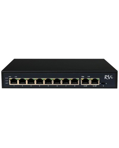 RVi-1NS08F-2T (1G). Коммутатор с питанием по PoE. RVi в Костроме