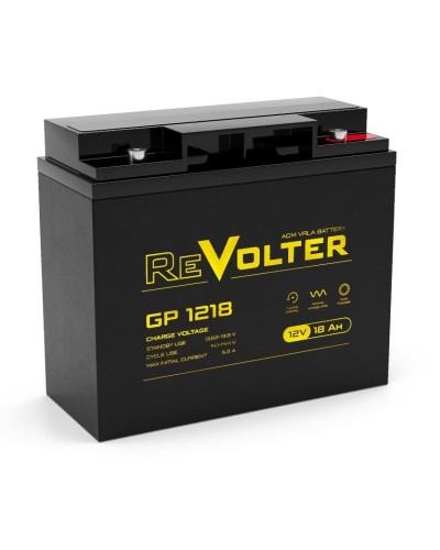 Revolter GP 1218. Аккумулятор автомобильный герметичный свинцово-кислотный. Revolter в Костроме
