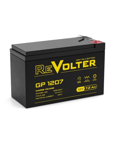Revolter GP 1207. Аккумулятор автомобильный герметичный свинцово-кислотный. Revolter в Костроме