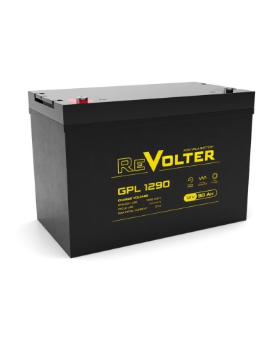 Revolter GPL 1290. Аккумулятор автомобильный герметичный свинцово-кислотный. Revolter в Костроме