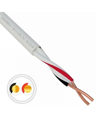 КПСВВнг(А)-LSLTx 1х2х1,0 REXANT (01-4872). Кабель для систем передачи данных пониженной пожароопасности c низким дымо- и газовыделением, с низкой токсичностью продуктов горения. Rexant в Костроме