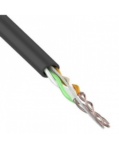 U/UTP, CAT 5e, PE, 2PR, 24AWG, OUTDOOR, SOLID, черный, 305м, REXANT (01-0025). Кабель «витая пара» (LAN) для структурированных систем связи. Rexant в Костроме