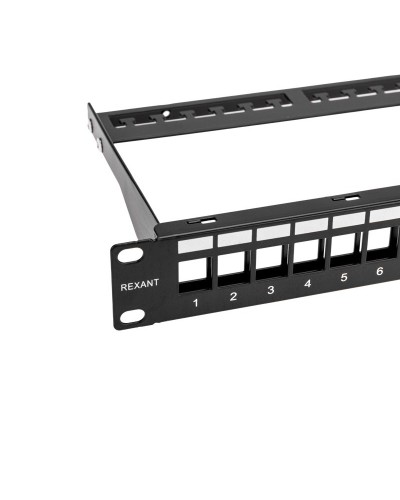 Панель коммутационная наборная 19", 1U, 24 порта, UTP REXANT PRO (02-0053): Патч-панель 19" в Костроме