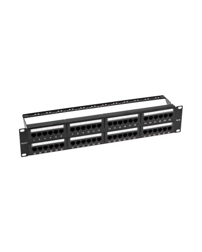 Панель коммутационная с кабельными органайзерами 19", 2U, 48 портов, UTP, RJ-45, CAT 5e REXANT PRO (02-0032): Патч-панель 19" в Костроме