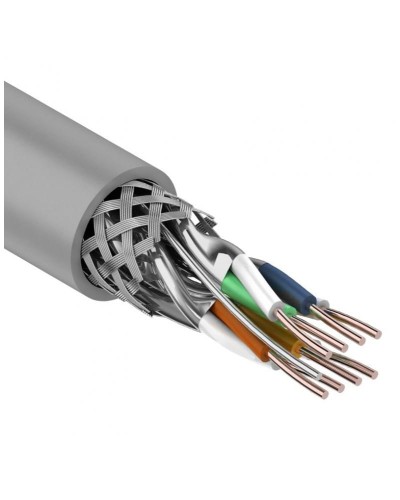 S/FTP, CAT 7, PVC, 4PR, 23AWG, INDOOR, SOLID, серый, 305 м, REXANT (01-0542). Кабель «витая пара» (LAN) для структурированных систем связи. Rexant в Костроме