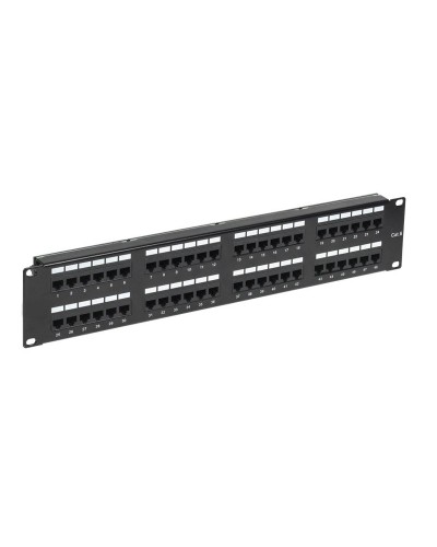 Панель коммутационная с кабельными органайзерами 19", 2U, 48 портов, RJ-45, CAT 6, UTP REXANT PRO (02-0232): Патч-панель 19" в Костроме