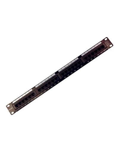 Коммутационная панель, 19", 1U, 24 порта RJ-45, категория 5e, UTP неэкранированная, черная Rexant (04-0021): Патч-панель 19" в Костроме