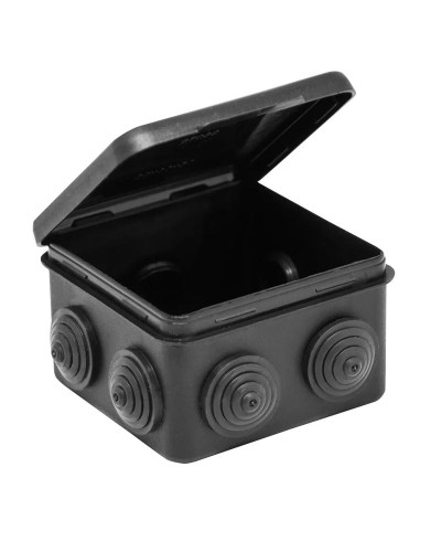Коробка TYCO ОП 80х80х50мм откидная крышка УХЛ1 IP54 черный (67040МЧ). Коробка распределительная. RuVinil в Костроме