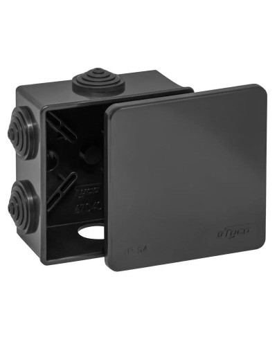 Коробка TYCO ОП 85х85х40мм УХЛ1 IP54 черный (67040Ч). Коробка распределительная. RuVinil в Костроме