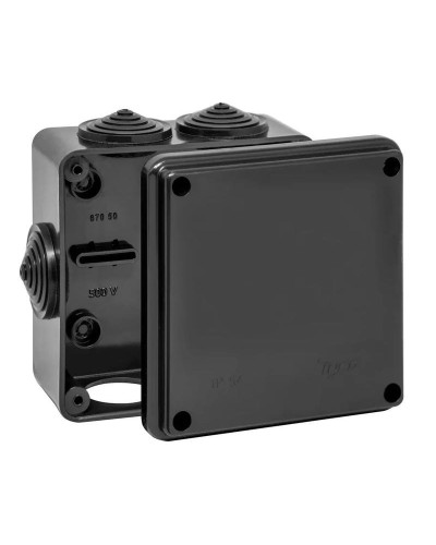 Коробка TYCO ОП 100х100х50мм УХЛ1 IP54 черный (67050Ч). Коробка распределительная. RuVinil в Костроме