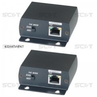 IP01P. Удлинитель Ethernet с PoE. SC&T