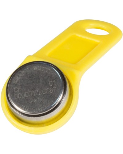 DS 1990А-F5 (желтый). Ключ электронный Touch Memory с держателем. SLINEX в Костроме
