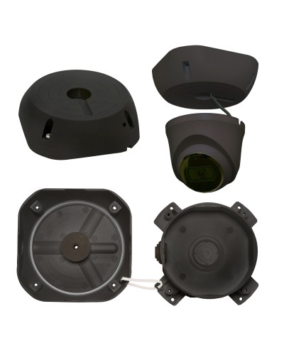 МК-4 PRO (цвет черный). Монтажная коробка для крепления уличных видеокамер. SLT в Костроме