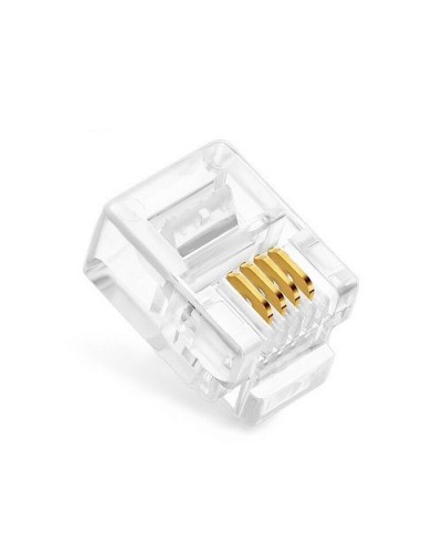 Коннекторы 6P4C (RJ-11) (100шт) (10-0227). Телефонный разъем 6P4C (RJ-11). SUPRLAN в Костроме