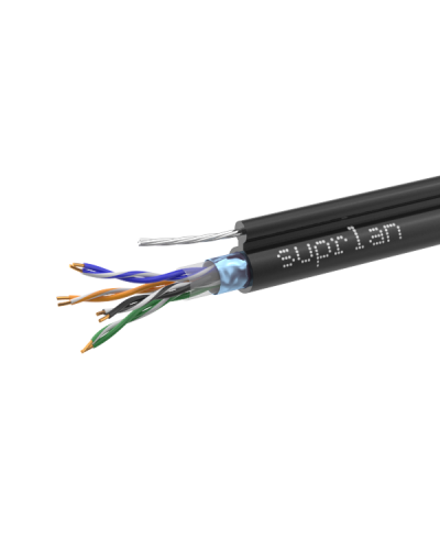 FTP Cat.5e 4x2xAWG24 Cu PE Outdoor T-FG8 (трос) Median (01-1035-1). Кабель «витая пара» (LAN) для структурированных систем связи. SUPRLAN в Костроме