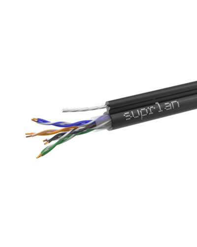 UTP Cat.5e 4x2xAWG24 Cu PE Outdoor T-FG8 (трос) Standard (01-0322-1). Кабель «витая пара» (LAN) для структурированных систем связи. SUPRLAN в Костроме