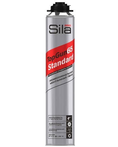 Пена монтажная Sila Pro TopGun 65 STANDARD, 850 мл. Пена монтажная профессиональная. Sila в Костроме