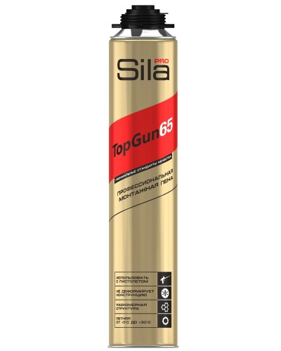 Пена монтажная Sila Pro TopGun 65, 875 мл. Пена монтажная. Sila в Костроме