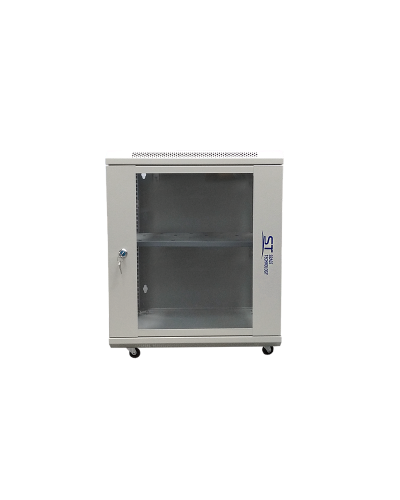 ST-NC12U600 (серый) С ПОЛКОЙ. Шкаф телекоммуникационный 19 настенный 12U. Space Technology в Костроме