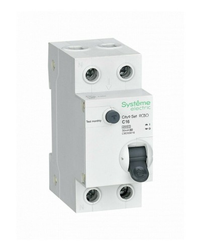City9 Set 1P+N С 16А 4.5kA 30мА A 230В (C9D55616). Автоматический выключатель дифференциального тока. Systeme Electric в Костроме