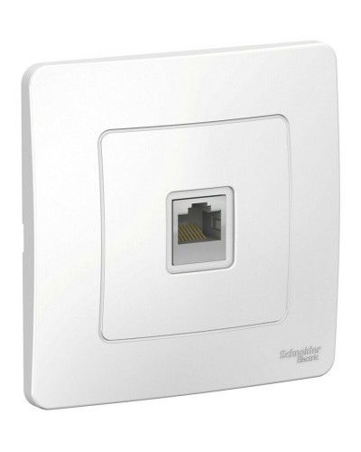 BLANCA розетка RJ45 1-местная, кат. 5Е, скрытой установки, белый (BLNIS045001). Розетка компьютерная. Systeme Electric в Костроме