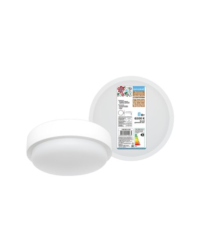 ДПП 3901 8Вт 6500К IP65 белый круг (SQ0366-0148). Светодиодный светильник LED. TDM ЕLECTRIC в Костроме