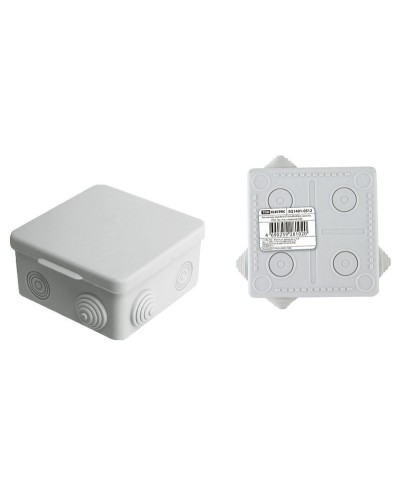 Коробка ОП 80х80х50мм, крышка, IP54, 7вх. (SQ1401-0512). Распаячная коробка. TDM ЕLECTRIC в Костроме