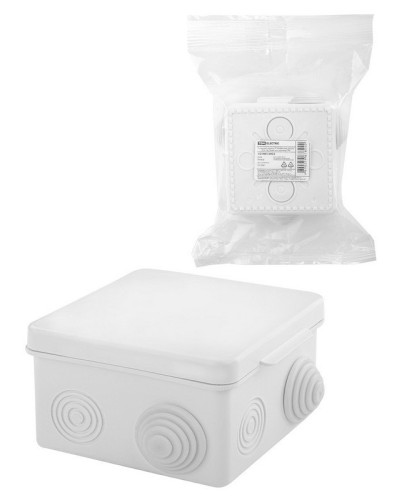 Коробка ОП 80х80х50мм, крышка, IP54, 7вх., белая (SQ1401-0922). Распаячная коробка. TDM ЕLECTRIC в Костроме