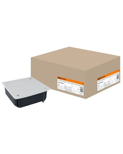 Распаячная коробка СП 115х115х45мм, крышка, метал. лапки, IP20, TDM (SQ1403-0008). Распаячная коробка СП. TDM ЕLECTRIC в Костроме