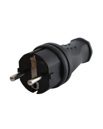 Вилка прямая 2Р+РЕ 16А 250В IP44 (SQ0612-0031). Вилка прямая каучук. TDM ЕLECTRIC в Костроме