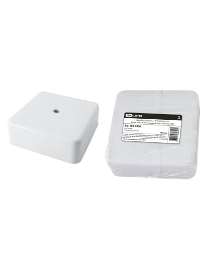 Коробка КР 75х75х28 ОП белая, IP40, с клеммной колодкой (SQ1401-0906). Распаячная коробка. TDM ЕLECTRIC в Костроме