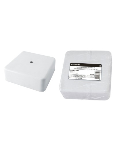 Коробка КР 100х100х44 ОП белая, IP40, с клеммной колодкой (SQ1401-0910). Распаячная коробка. TDM ЕLECTRIC в Костроме