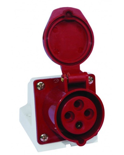 Розетка 124 стационарная 3Р+РЕ 32А 380В IP44 (SQ0602-0005). Розетка. TDM ЕLECTRIC в Костроме