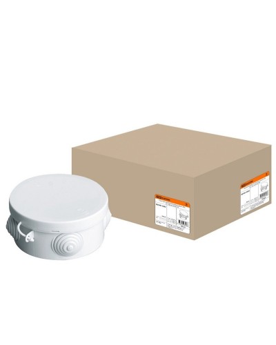 Коробка ОП D85х40мм, крышка, IP54, 4вх. (SQ1401-0502). Распаячная коробка. TDM ЕLECTRIC в Костроме