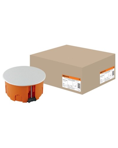 Распаячная коробка СП D80х40мм, крышка, пл. лапки, IP20, TDM (SQ1403-1025). Распаячная коробка СП. TDM ЕLECTRIC в Костроме