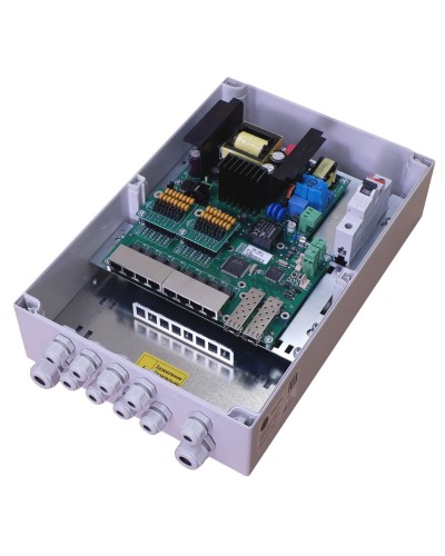TFortis PSW-2G8F+. Коммутатор для подключения 8 камер. TFortis в Костроме