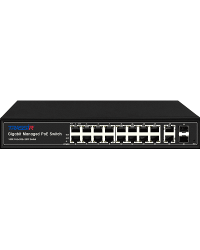 TR-NS24202S-300-16PoE. Коммутатор с PoE. Trassir в Костроме