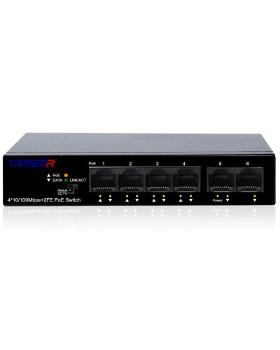 TR-NS1106-60-4POE. Коммутатор с PoE. Trassir в Костроме