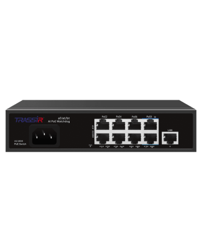 TR-NS1109-120-8PoE. Коммутатор с PoE. Trassir в Костроме
