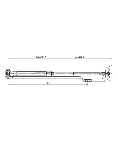 Рычаг-503 LONG. Рычаг удлиненный для доводчиков. VIZIT в Костроме