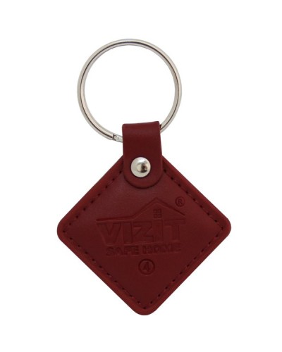 VIZIT-RF2.2 (Red). Брелок proximity кожаный. VIZIT в Костроме