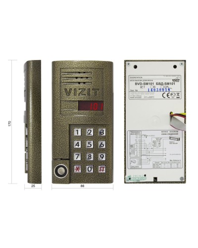 БВД-SM101T. Вызывная панель аудиодомофона. VIZIT в Костроме