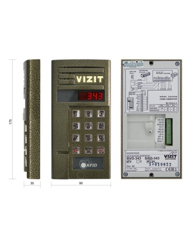 БВД-343FCPL. Вызывная панель цветная. VIZIT в Костроме