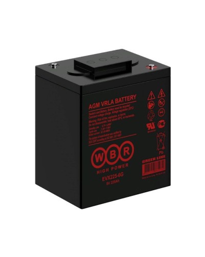 WBR EVX225-6G. Аккумулятор герметичный свинцово-кислотный. WBR в Костроме